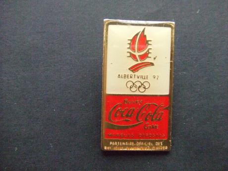 Olympische Spelen Albertville Coca Cola partner,wit